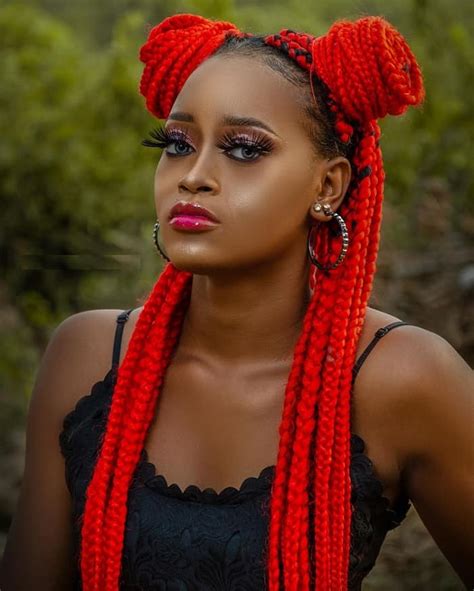 red box braids hairstyles|14 Killer Red Box Braids That’ll Change Your Look